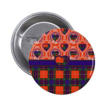 Fraser Scottish tartan Pinback Buttons