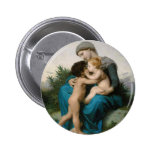 Fraternal Love, William Adolphe Bouguereau Button