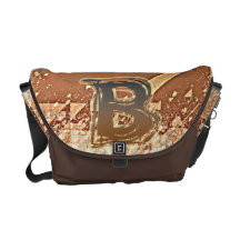FRAZZLE MONOGRAM B COMMUTER BAG