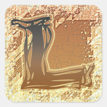 FRAZZLE MONOGRAM L STICKER