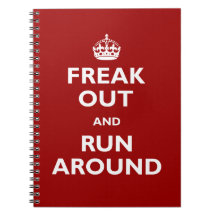 Freak et courez autour carnet à spirale