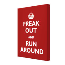 Freak et courez autour impression sur toile