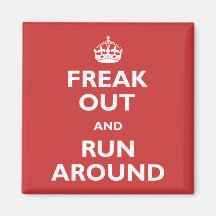 Freak et courez autour magnets pour réfrigérateur