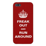 Freak Out and Run Around iphone cases