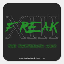 Freak Sticker (Square Large) Design 004