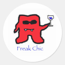 FreakchicRed Sticker