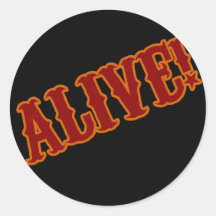 FREAKS ALIVE! ROUND STICKER