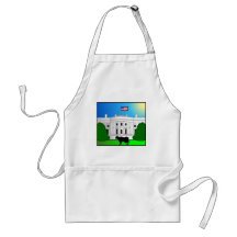 Freaky Cow_White House Apron