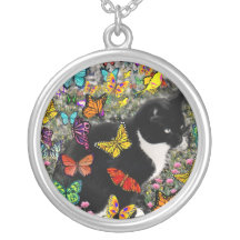 Freckles in Butterflies - Tuxedo Kitty Jewelry