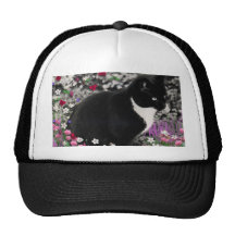 Freckles in Flowers II - Tuxedo Cat Hats