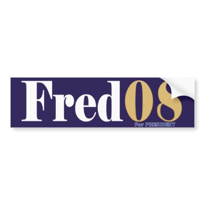 Fred08 Bumper Sticker by bumper2bumper
