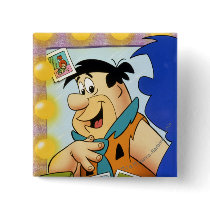 Fred Flintstone Look In Mirror Pinback Buttons