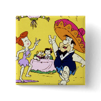 Fred Flintstone Wilma Barney and Betty Fiesta Pins