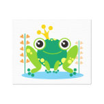 Fred the Froggy Stretched Canvas Print Wall Art