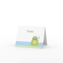 Freddy the Frog Folded Thank you Note Card