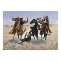 Frederic Remington - Aiding a Comrade Photo Art