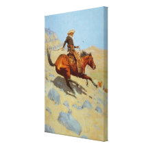 Frederic Remington's The Cowboy (1902) Stretched Canvas Print