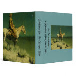 Frederic Remington's The Night Herder (circa 1908) 3 Ring Binders