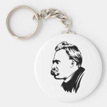 Frederich Nietzsche Portrait Keychain