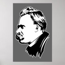 Frederich Nietzsche Portrait Mousepad Poster