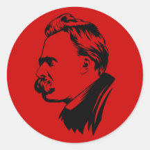Frederich Nietzsche Portrait Sticker