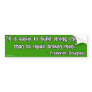 Frederick Douglass Quote on Children and Men Bumper Stickers