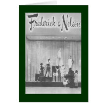 Frederick & Nelson Christmas Window Greeting Card