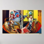 Frederik Bellanger femme&homme jambes croisees Posters