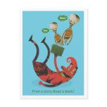Free a story - read a book! postcards