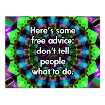 Free Advice Postcard