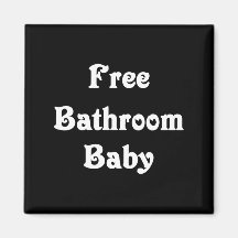 Free Bathroom Baby Magnet