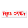 Free Candy Bumper Sticker