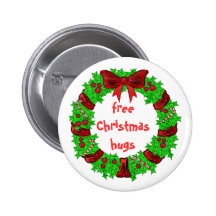 free Christmas hugs button