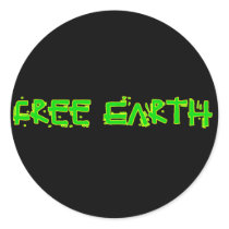 Free Earth Round Sticker
