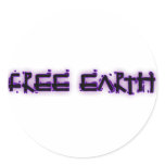 Free Earth Round Sticker