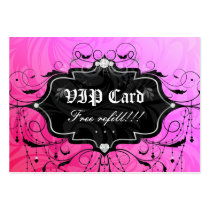 Free Eyelash Refill VIP Gift Card Pink Chandelier