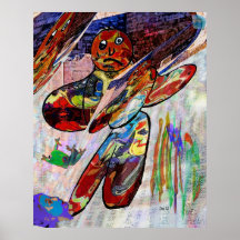 Free Fall with Frog Posters