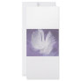 Free Falling feather on purple background Rack Card