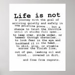 Free From Regrets Dirt Bike Motocross Poster
