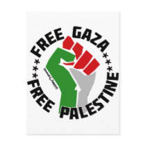 free gaza free palestine post card