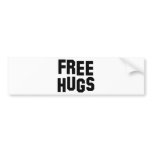 free hugs bumper sticker