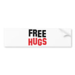 free hugs bumper stickers