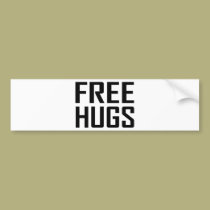 free hugs bumper stickers