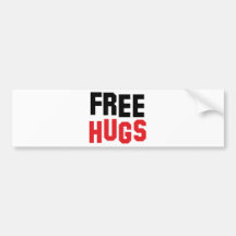 free hugs bumper stickers