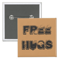 Free Hugs Button buttons
