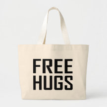 free hugs canvas bags