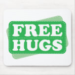 Free Hugs - Green Mousepads