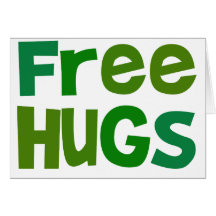 Free Hugs Greeting Cards