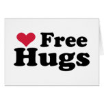 Free Hugs Greeting Cards