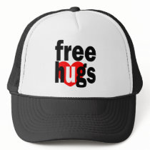 free hugs heart hat